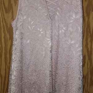 Wishful Park Lace Mini Dress in Light Pink